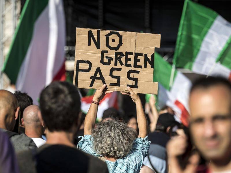 Italy may become the first European country to make a virus "Green Pass" mandatory for all workers.