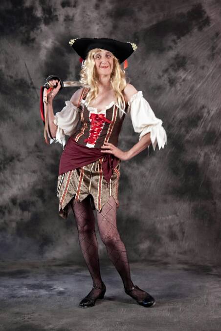 Enjoying dressing up and dancing, Peta Cox gets into the spirit of Pirates of the Caribbean.