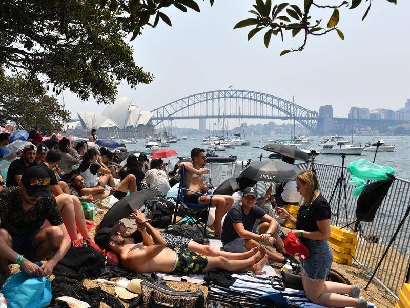 Crowds have arrived early on New Year's Eve to secure prime positions for Sydney's fireworks.