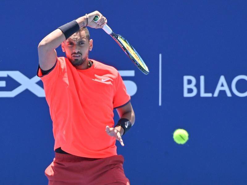 Nick Kyrgios will play Canadian Milos Raonic in the first round of the Australian Open.