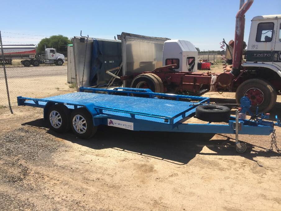 The trailer stolen from a Rutherglen panelbeaters.