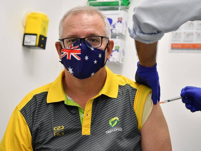 Scott Morrison has received his second COVID-19 vaccination in Sydney.