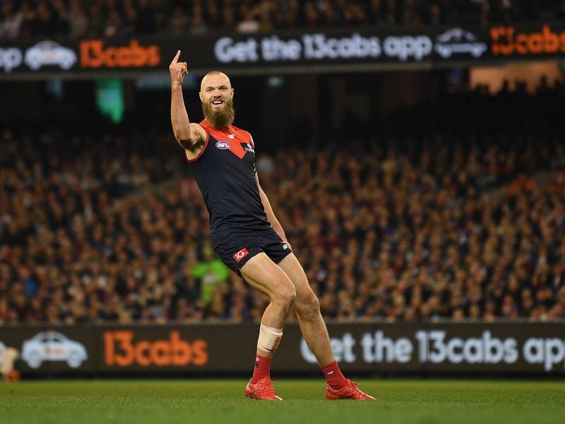 Max Gawn was a focal point as Melbourne built an impregnable opening quarter advantage over Geelong.