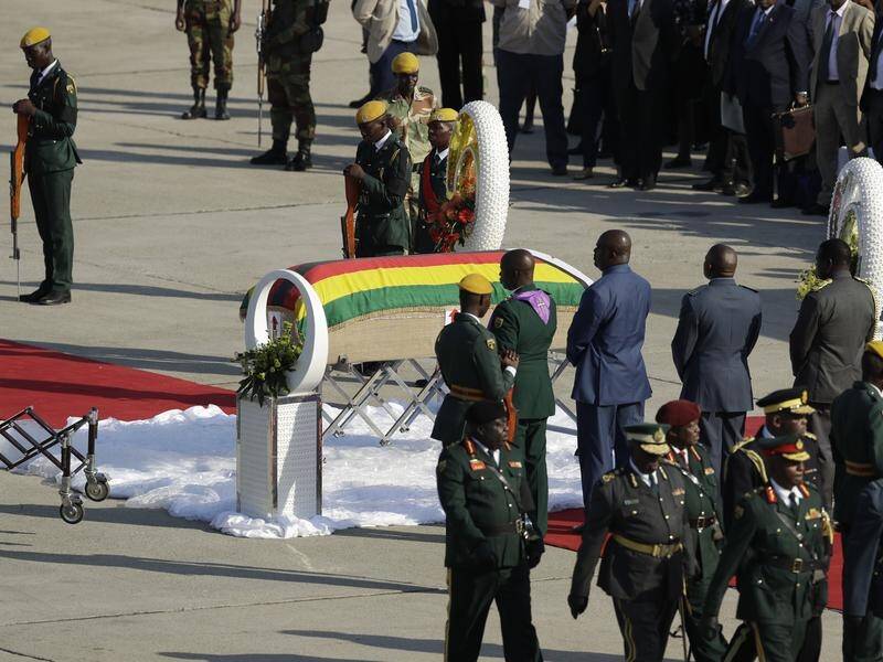 Robert Mugabe's burial site is unknown amid friction between the family and Zimbabwe's government.