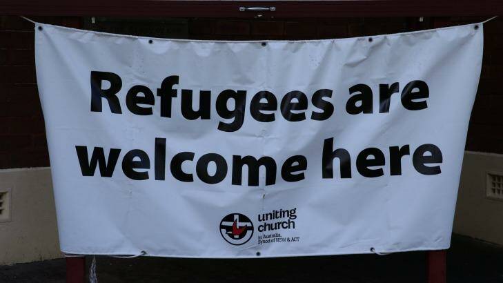 A sign at the Wesley Uniting church in East Maitland. Photo: Ryan Osland
