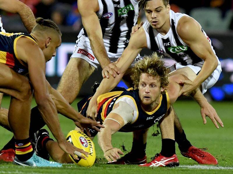 Adelaide midfielder Rory Sloane has been ruled out of the Crows' AFL clash with Sydney.