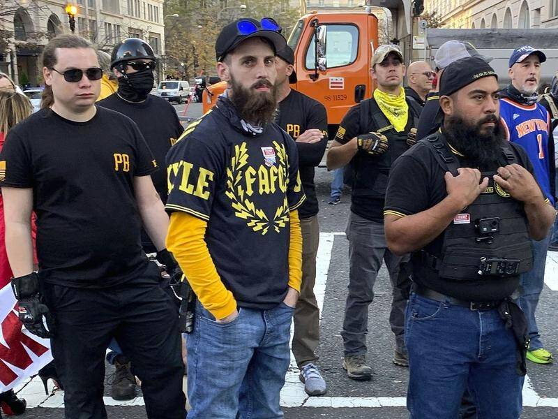 Canadian officials say the Proud Boys group engages in political violence and is a terrorist entity.
