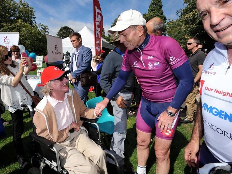 Tony Abbott and a group of lycra-clad politicians will take part in Melbourne's Pollie Pedal ride.
