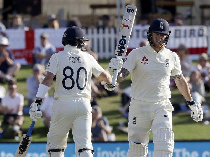 Ben Stokes defied his homeland as England built a solid first Test innings in New Zealand.