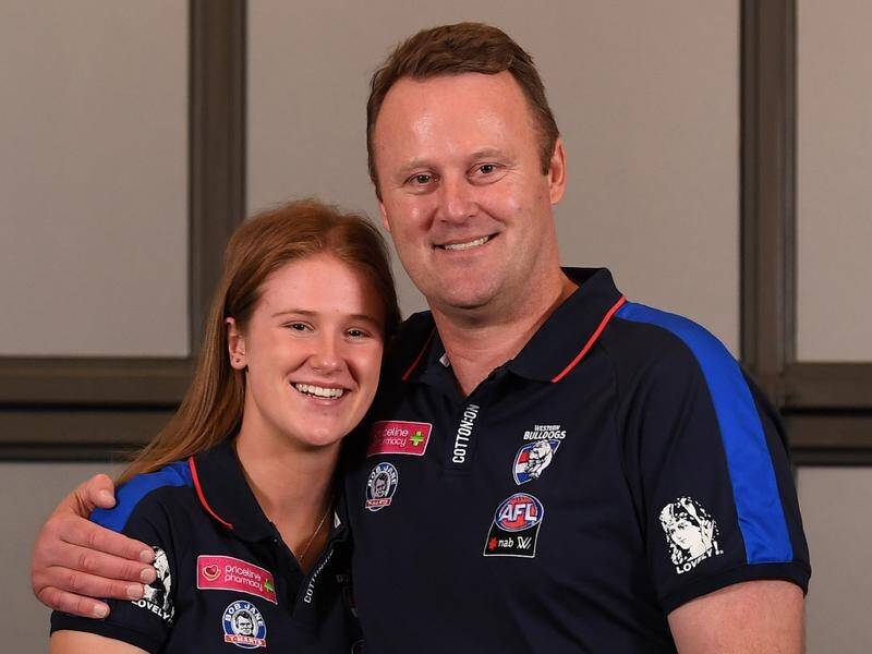 Isabella Grant, the daughter of Western Bulldogs legend Chris Grant, is set to make her AFLW debut.