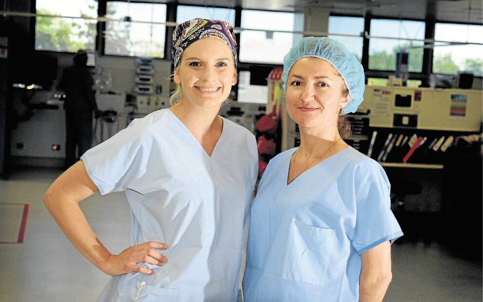 Plastics nurse Chanea Ralston and Plastic Surgeon Maria Popa. Picture: Geoff Robson