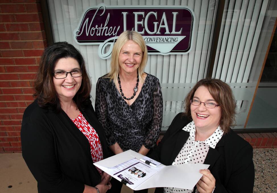 Northey Legal’s Michele Kampen, Sandra Northey, and Sascha McCorriston offer a range of new services. Picture: KYLIE ESLER