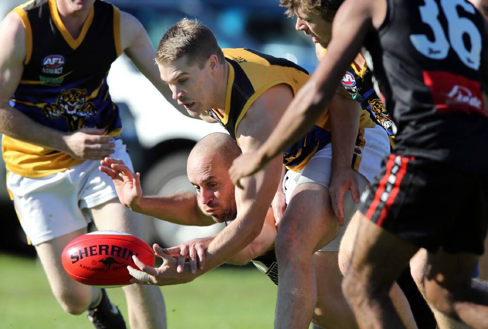 Rand-Walbundrie will be sweating on the fitness of Tiger ace Mark Kimball after he strained a hamstring a fortnight ago.