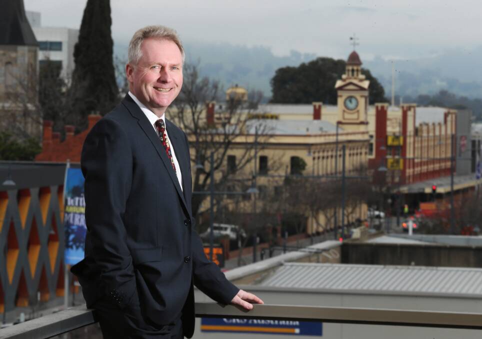 Bernd Neubauer has already started work in the role of Albury Council’s economic development officer Picture: JOHN RUSSELL
