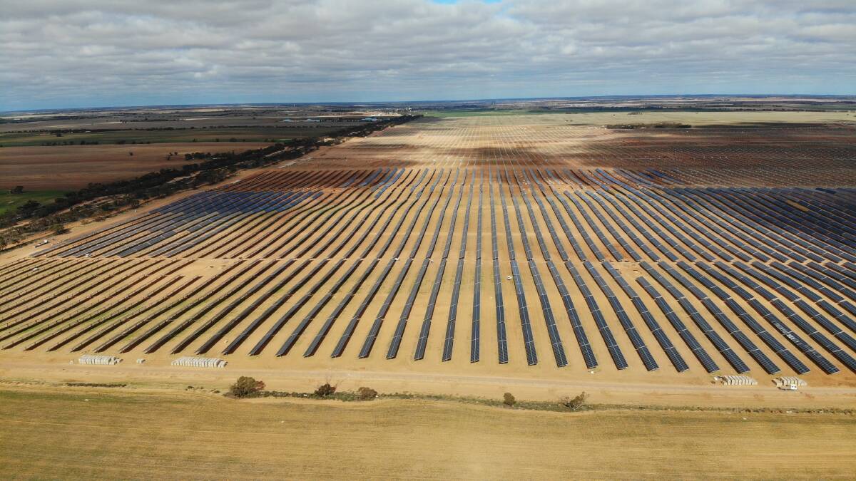 Kiamal Solar Farm in Ouyen which will produce the equivalent of 100 per cent of Mars Petcare's energy 