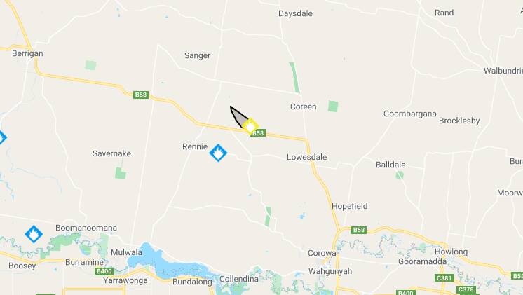 Road closed and warning issued over grassfire