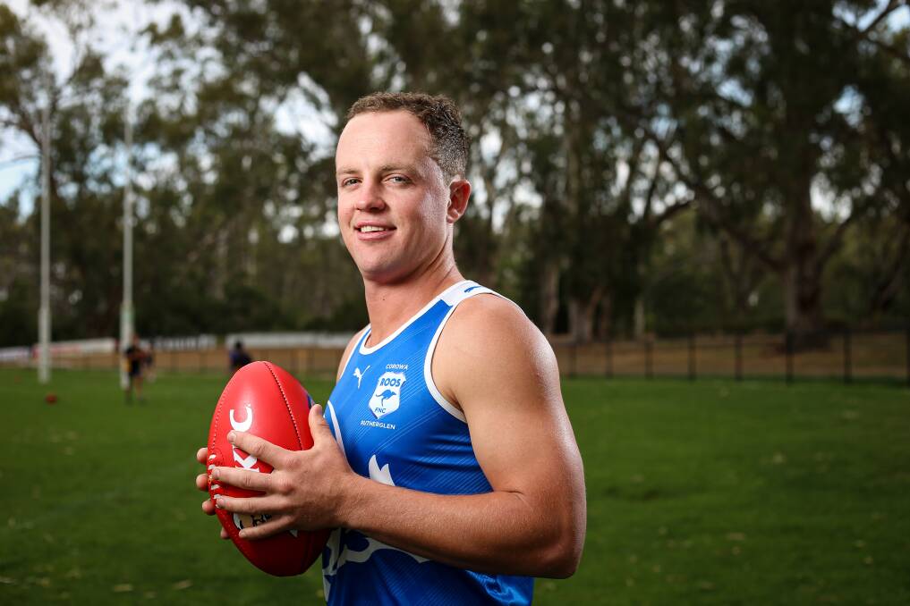 EXCITING TIMES: Corowa-Rutherglen's Damien Wilson can't wait to be part of the continuing Roos' resurrection as they look to play finals for the first time since 2014. Picture: JAMES WILTSHIRE