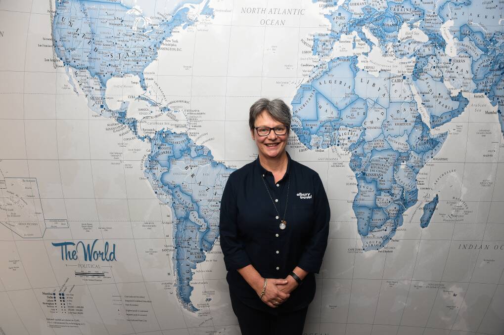 GLOBAL: Albury Travel's Jacqui Nelson said the company expected a big boom in travel once restrictions are lifted. Picture: MARK JESSER