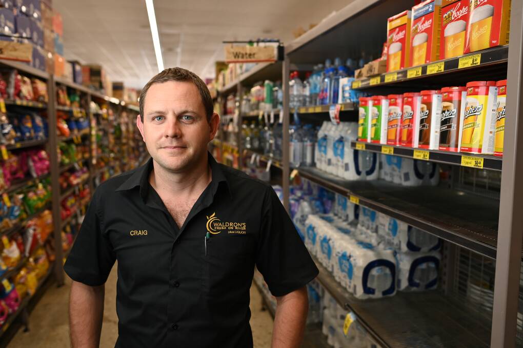 SUPPLY: Corowa IGA manager Craig Waldron. Independents supermarkets are faring better than the giants but are still facing staff shortages. Picture: MARK JESSER