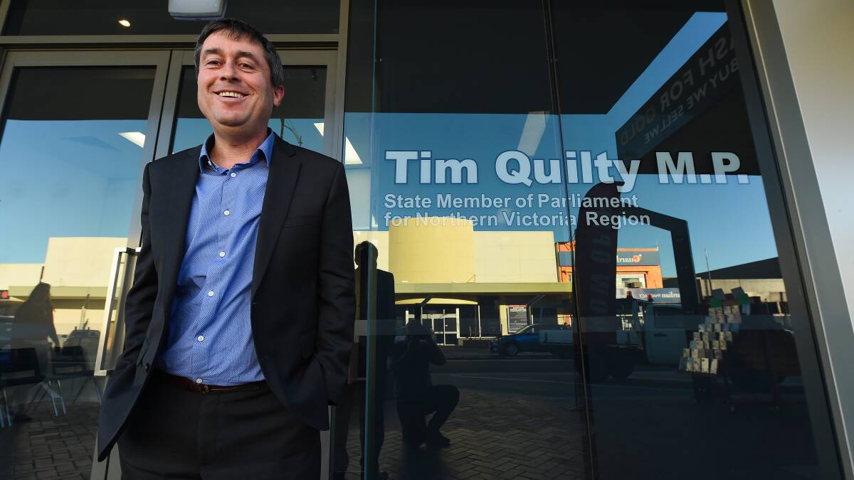 Tim Quilty outside his Wodonga office. Picture: MARK JESSER 