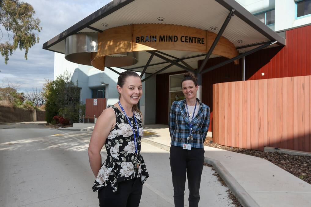 HERER TO HELP: Mental health clinicians Jessica Cullen, acute community intervention service manager, and Leah Wiseman, operations director of mental health, are both involved in the roll out of the new triage service. Picture: TARA TREWHELLA 
