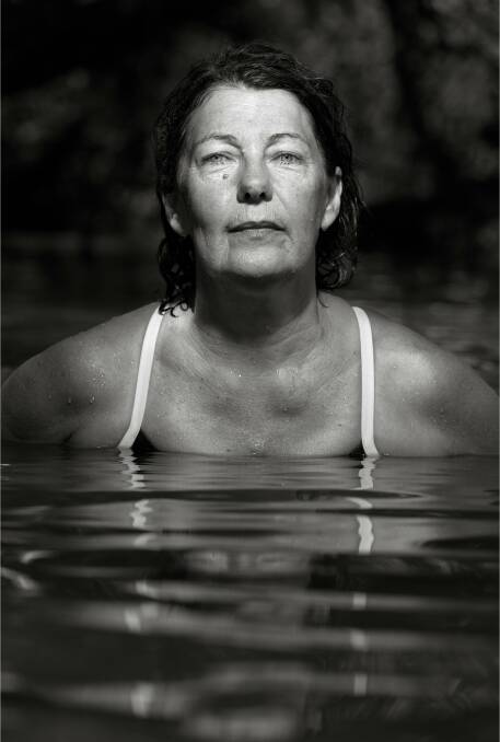 STRIKING: Albury mental health advocate and long-distance swimmer Annette Baker. Picture: NATALIE ORD