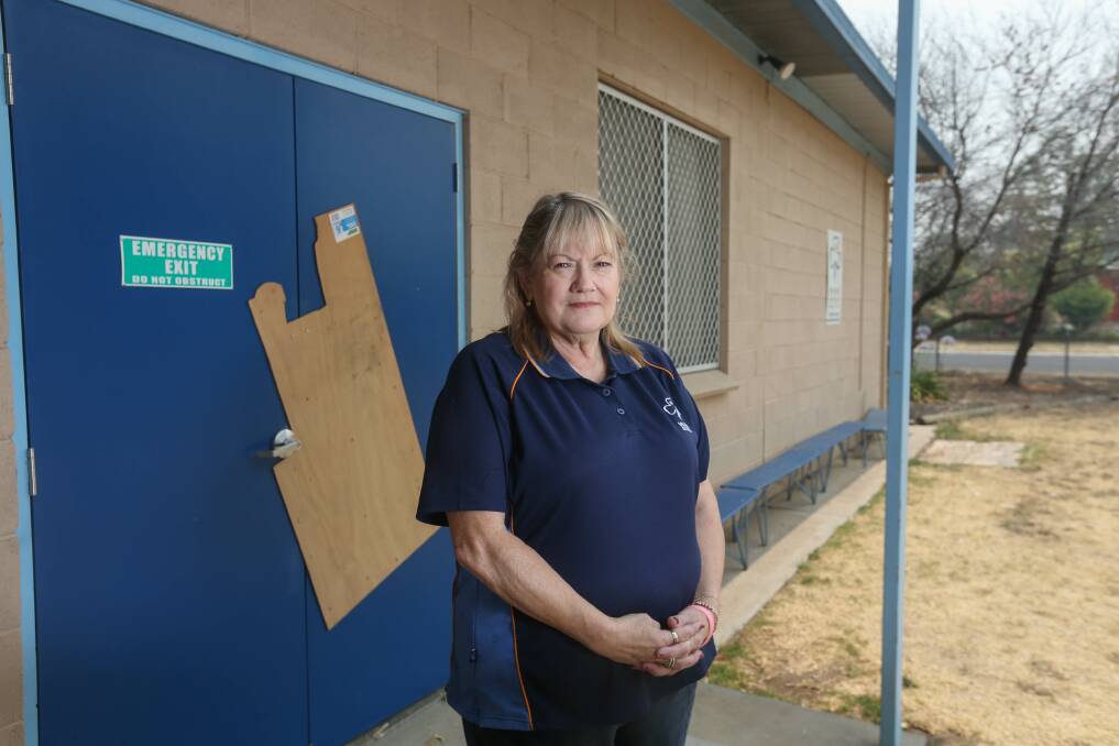 HEARTBROKEN: North Albury Girl Guides district manager Sharon Doody says she has been completely devastated by repeated break-ins at the hall, which have put the group's future at risk. Picture: TARA TREWHELLA 