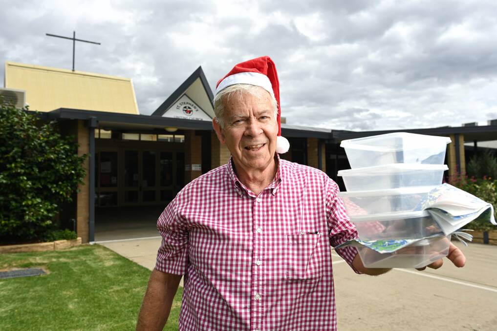 CHRISTMAS CHEER: Chair of the St Stephen's Uniting Church council Ross Spence has called for those who want a takeaway Christmas meal to register with the church ahead of time. Picture: MARK JESSER 