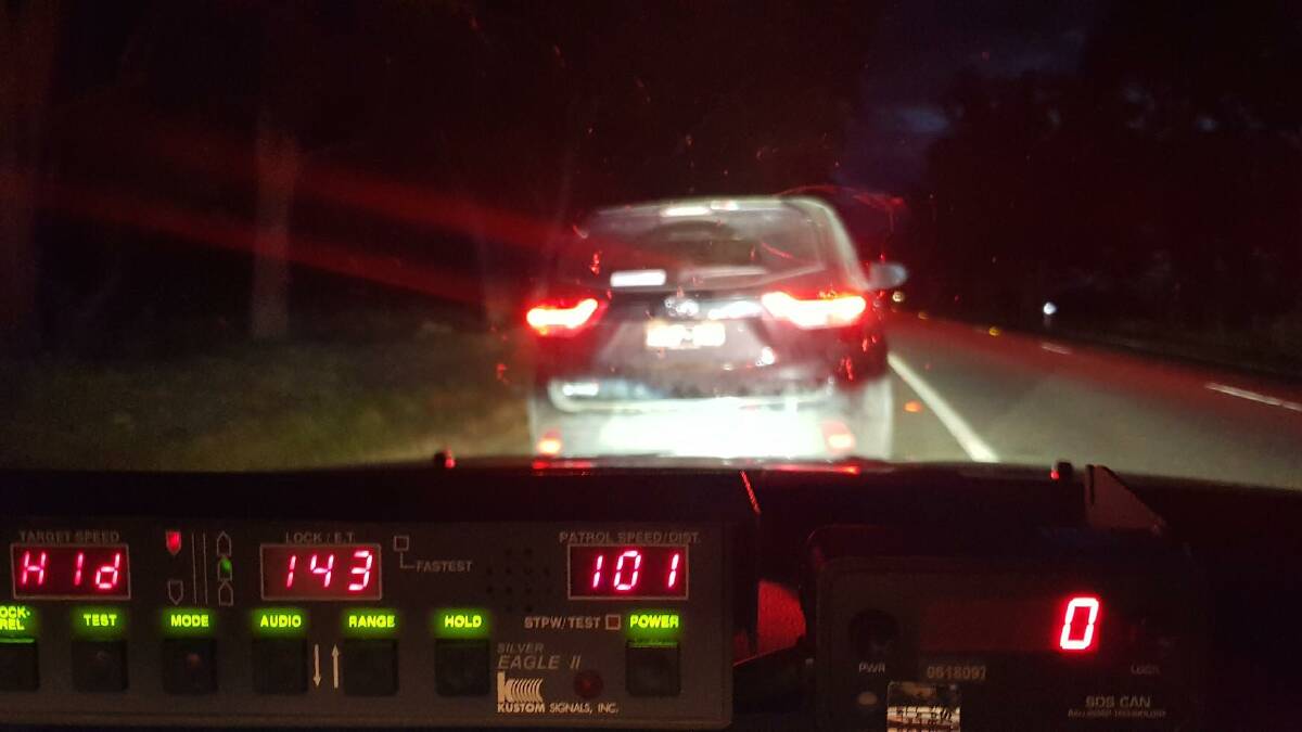 International visitor caught driving 43 km/h over speed limit