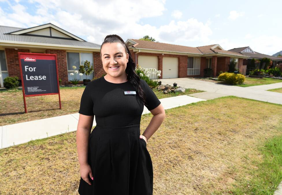 HIGH DEMAND: Property managers like Chloe Palmer of Elders Real Estate in Wodonga are reporting zero-vacancy rates with rentals in high demand. Picture: MARK JESSER