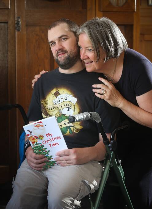 LOVE AND RESOLVE: Callum Clegg and his mother Jenny Coupe-Clegg. Pictures: KYLIE ESLER