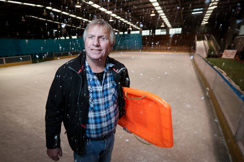 NEW VENTURE: Frozen Wonderland Ice Skating and Tobogganing owner Ken Jensen has announced they are close to securing a Wodonga home. Picture: JAMES WILTSHIRE  