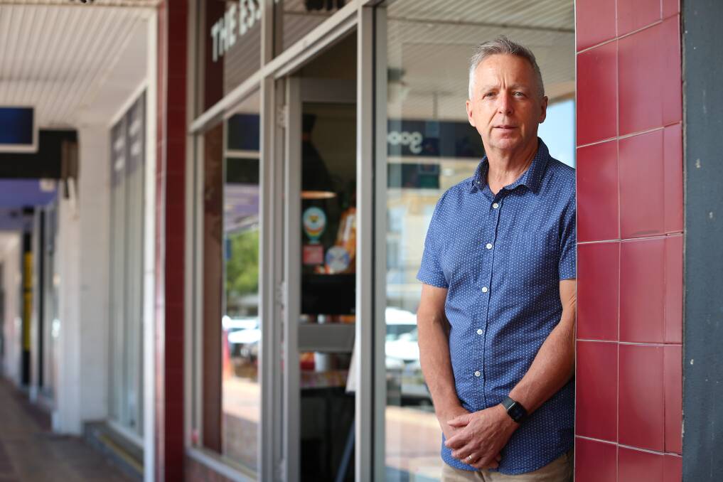EMPTY SHOPFRONTS: Albury Northside Chamber of Commerce's Barry Young said many factors, not all of them bad, were responsible for Dean Street vacancies. Picture: JAMES WILTSHIRE