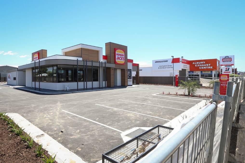 OPEN DAY: Hungry Jack's Lavington store will reopen at 375 Wagga Road on Tuesday, years after the chain left the suburb due to a downturn. Picture: JAMES WILTSHIRE 