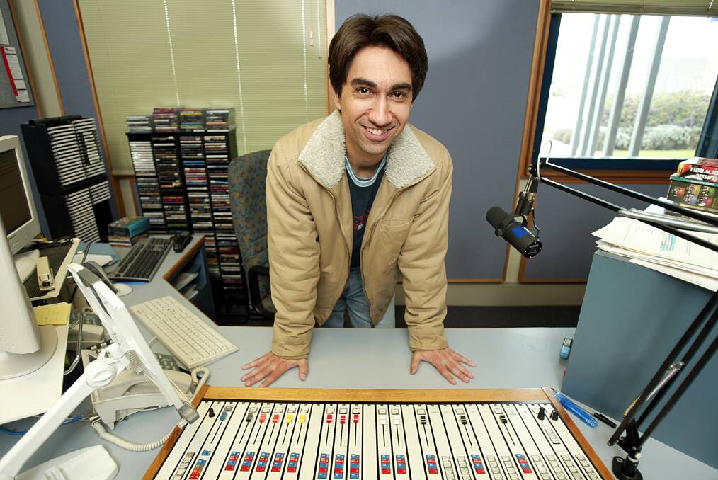 Joseph Thomsen on his first day at ABC Goulburn Murray in September 2005.