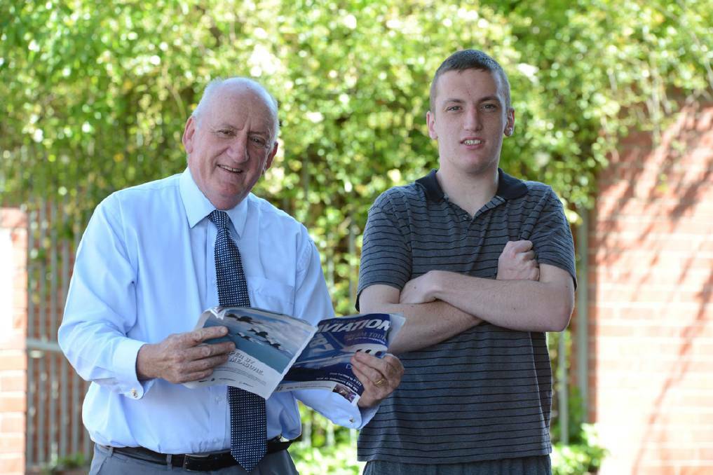 GROWN UP: Former member for Farrer Tim Fischer with his son Harrison, whose story will be on Australian Story on Monday night. Picture: ABC TELEVISION