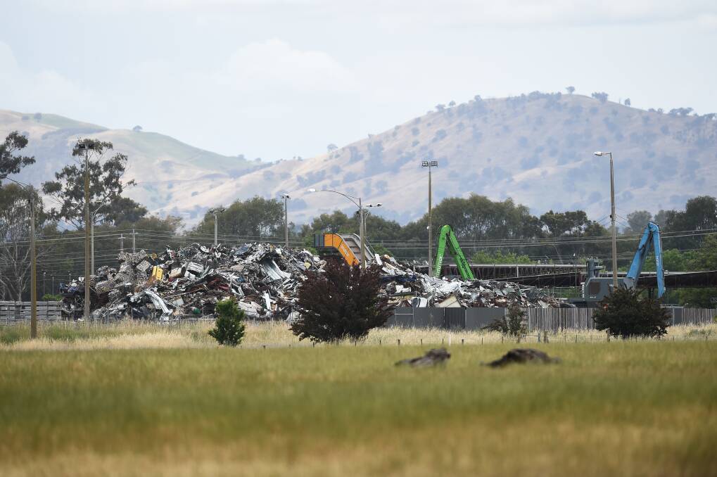Immix is working to reduced a stockpile in accordance with an EPA notice. Picture: MARK JESSER 
