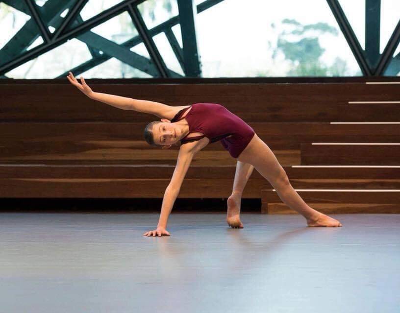 ELEGANT: Projection Dancer Eden Yelland performing ballet. She and about 10 other dancers will be taking part in a tag-team dance-a-thon to raise money so the team can go to New Zealand. 