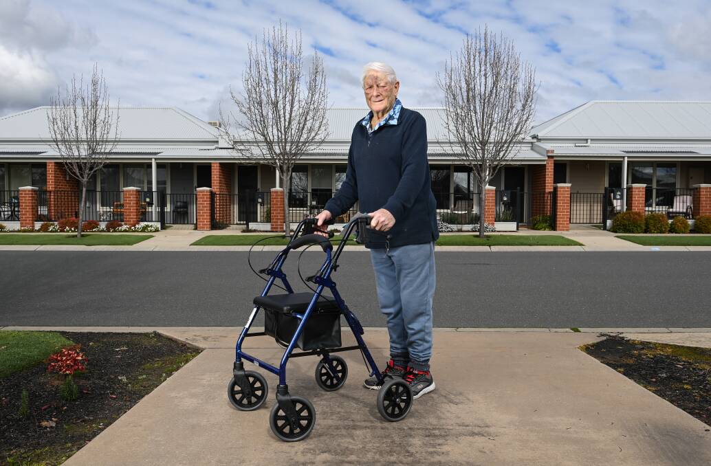 GRATEFUL: Wodonga's Charlie Caldwell has called on residents to reach out to their elderly neighbours and those who live alone in the pandemic. Picture: MARK JESSER