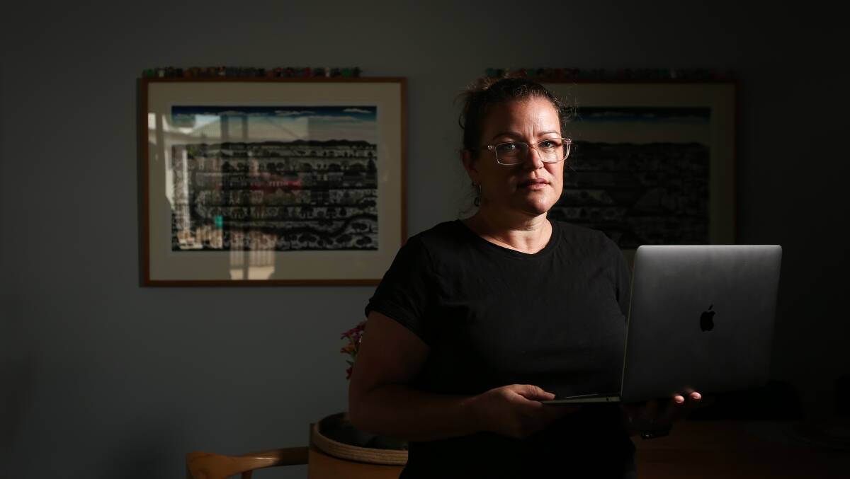 BRAVE NEW WORLD: Mother-of-three and IT worker Mel Aggenbach knows how difficult parenting in the modern world of technology can be and tried to teach her children to be savvy digital consumers. Picture: JAMES WILTSHIRE 