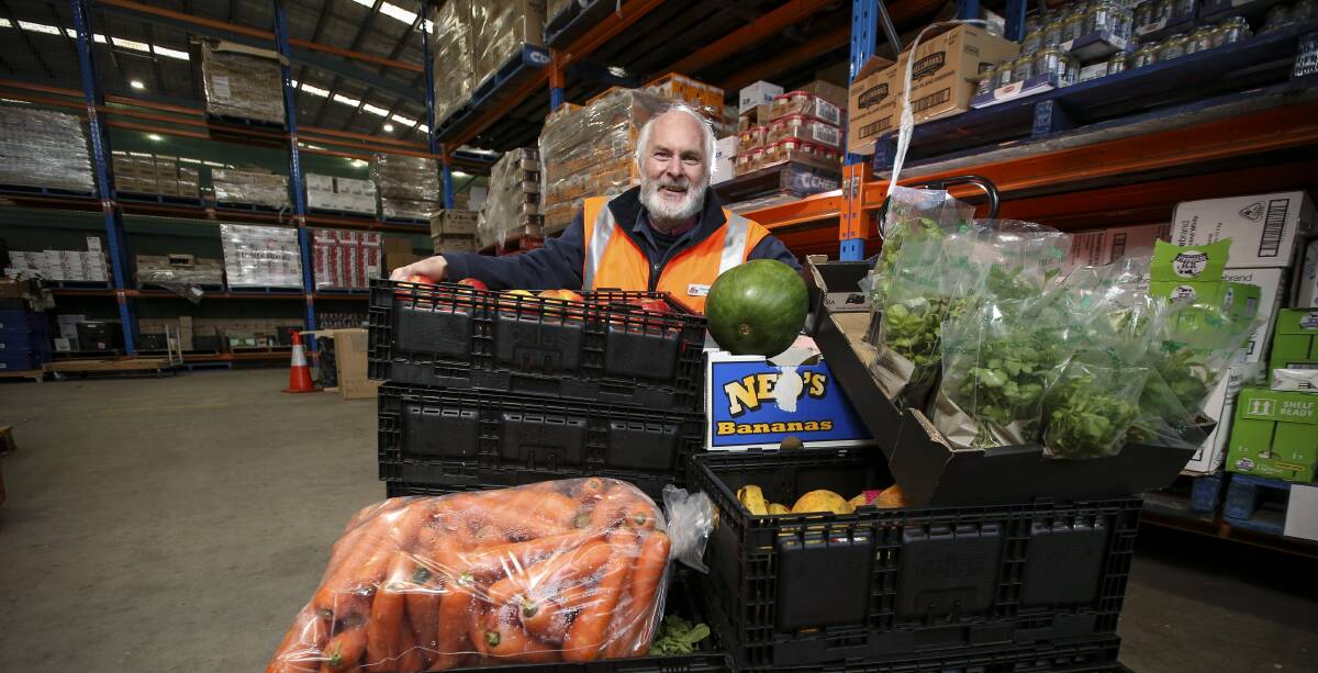 REJIG: Albury-Wodonga FoodShare manager Peter Matthews said Murray Goulburn's closure and supermarkets' focus on producing less waste, meant the charity was relying more on FoodBank and getting fewer supplies locally. 
