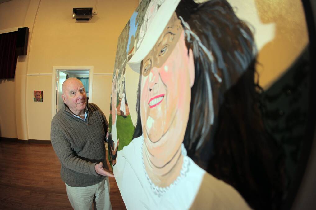 Director of the Bald Archy Exhibition, Peter Batey, moving at the Swanpool Theatre in 2013.