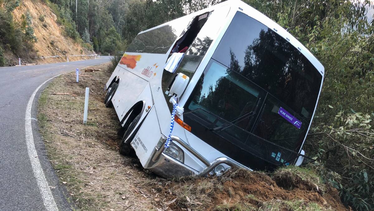 private travel bus accident