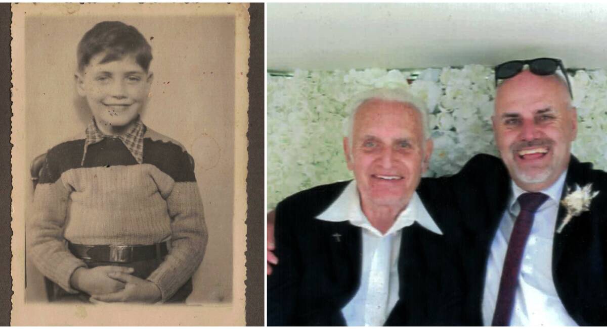 LEFT: Manfred Reich in 1945 while living in Germany. RIGHT: Manfred and Simon Reich.