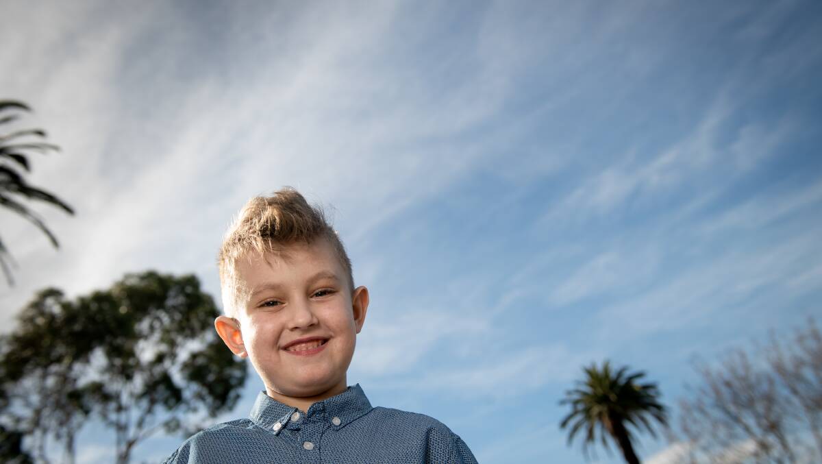 GROWING UP: After years on the transplant list Archer Irwin, 7, has a new liver and is one of the faces of Donate Life week. Picture: PENNY STEPHENS