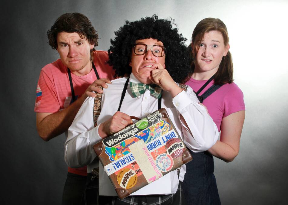 WORD PLAY: Jeremy Zuber (who is also directing), Deb North and Amy Murray in the Chiltern Lions Amateur Players’ latest production, The 25th Annual Putnam County Spelling Bee, October 9 to 18 at Chiltern’s historic Star Theatre. Picture: KYLIE ESLER