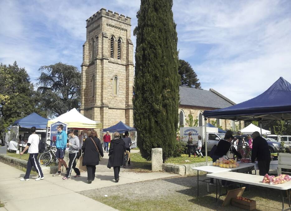Grab a bargain at the Beechworth Farmers' Market, Saturday morning, August 6, at Beechworth's Christ Church on the Hill. Visitors are invited to dress in period costume to suit the market's World War I theme. A Proms concert featuring wartime songs by a cellist and a soprano with the Beechworth Concert Band will follow in the church at 1pm.