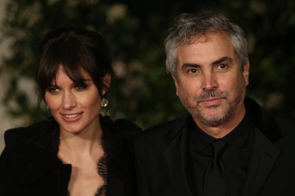 Alfonso Cuaron and Sheherazade Goldsmith attend an official dinner party after the EE British Academy Film Awards Photo: GETTY IMAGES