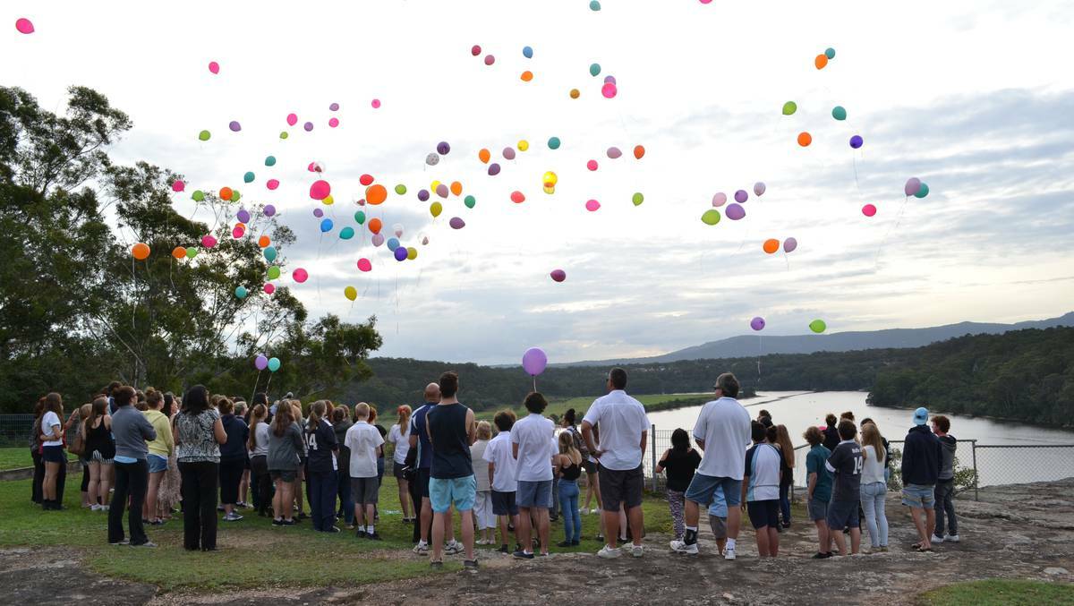 NOWRA: HUNDREDS of colourful balloons danced their way into the sky as a tribute to Nowra High student Sarah Blank, who died on Monday, April 7.
