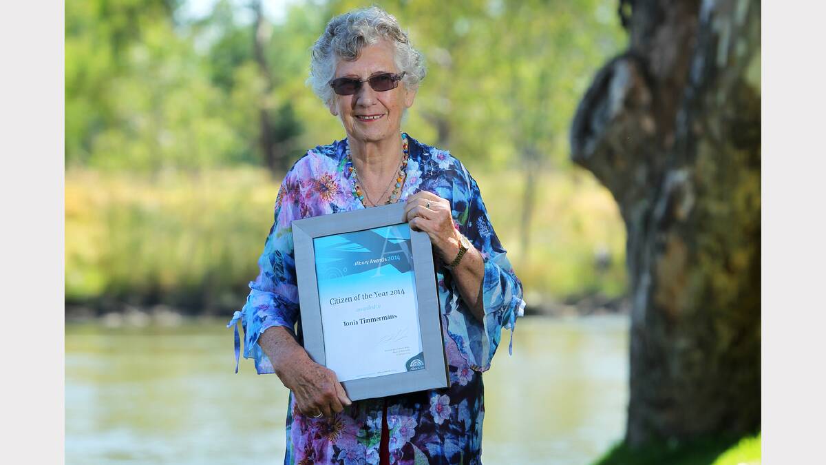 Noreuil Park, Albury. Australia Day 2014. Tonia Timmermans, Citizen of the Year.